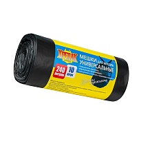 Мешки для мусора 240 л, черные, в рулоне 10 шт., ПНД 40 мкм, 1250х1000 мм, Крепак, 4607075710153 в Кемерово Мешки для мусора 240 л, черные, в рулоне 10 шт., ПНД 40 мкм, 1250х1000 мм, Крепак, 4607075710153 в Кемерово