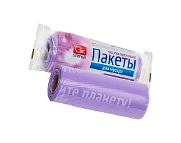 Мешки для мусора 35 л, ароматизированные, сиреневые, в рулоне 20 шт., ПНД, 12 мкм, 560х530 мм, GRIFON Полевые Цветы, 100-034 в Кемерово Мешки для мусора 35 л, ароматизированные, сиреневые, в рулоне 20 шт., ПНД, 12 мкм, 560х530 мм, GRIFON Полевые Цветы, 100-034 в Кемерово