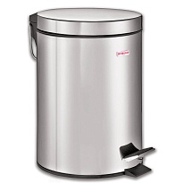 Ведро-контейнер для мусора (урна) с педалью LAIMA Classic, 5 л, зеркальное, нержавеющая сталь, со съемным внутренним ведром в Кемерово