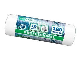 Мешки для мусора 180 л, прозрачные, в рулоне 10 шт., ПВД, 30 мкм, 1100х930 мм, PROFESSIONAL, 180104408 в Кемерово Мешки для мусора 180 л, прозрачные, в рулоне 10 шт., ПВД, 30 мкм, 1100х930 мм, PROFESSIONAL, 180104408 в Кемерово