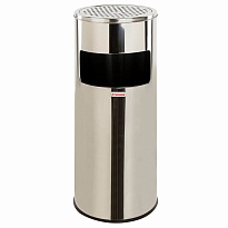 Урна с пепельницей 27 л, нержавеющая сталь, зеркальная, LAIMA PROFESSIONAL в Кемерово