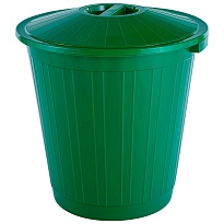 Мусорный бак с крышкой 80 л зеленый 80 зеленый в Кемерово