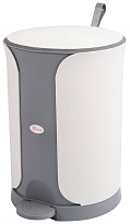 Контейнер для мусора Sтилъ с педалью 11 л серый 11 серый в Кемерово Контейнер для мусора Sтилъ с педалью 11 л серый 11 серый в Кемерово