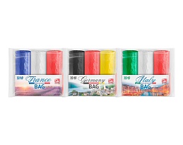 Мешки для мусора 30 л, ассорти, в рулоне 20 шт., ПНД, 9 мкм, 600х500 мм, GRIFON Триколор, 101-024 в Кемерово