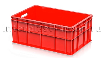 Ящик для молока, мяса, овощей и фруктов сплошной красный в Кемерово