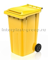 Контейнер для мусора 240 л желтый облегченный 240 желтый в Кемерово