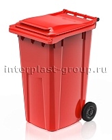 Контейнер для мусора 240 л красный облегченный 240 красный в Кемерово