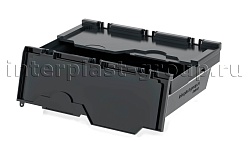 Вкладываемый контейнер KV 6417 с распашной крышкой темно-серый