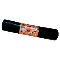 Мешки для мусора 480 л, черные, в рулоне 5 шт., ПВД, 65 мкм, 1700х1300 мм, Концепция Быта Профи, 603735 в Кемерово